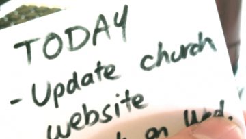 Today's To-Do List: Update Your Church Website