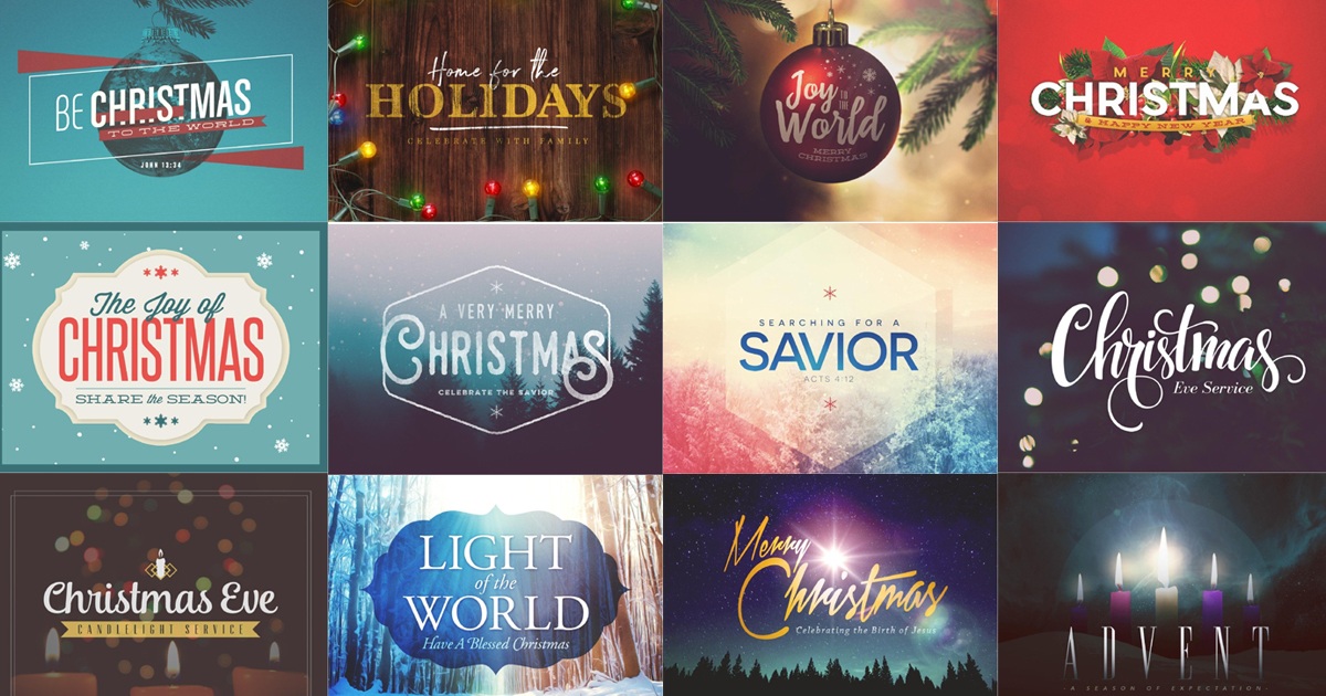 Christmas Backgrounds - Church Motion Graphics