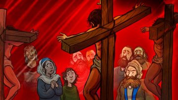 Crucifixion Sunday School lesson title