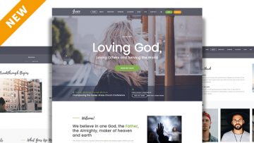 Brand New Outstanding Church Website Template